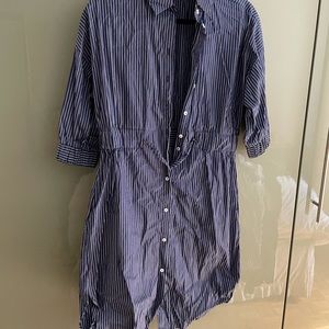 Zara pinstripe shirt dress size XS